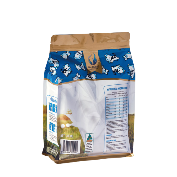 Flat Bottom Pouch for Powder Bags Milk Powder and Supplements - Image 2