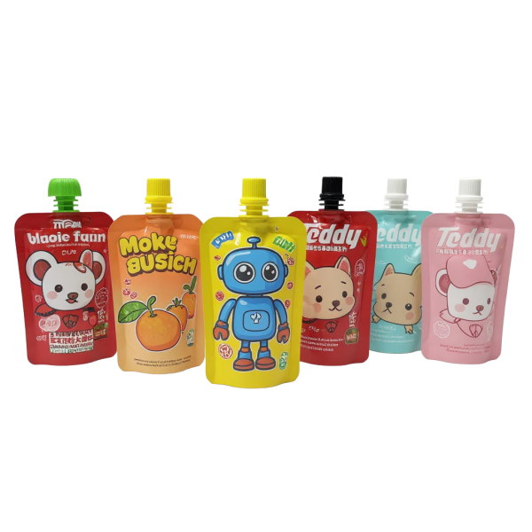 Food-Grade Material Spout Pouches for Liquids-@